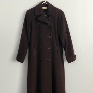 CALVIN KLEIN Brown Wool Coat